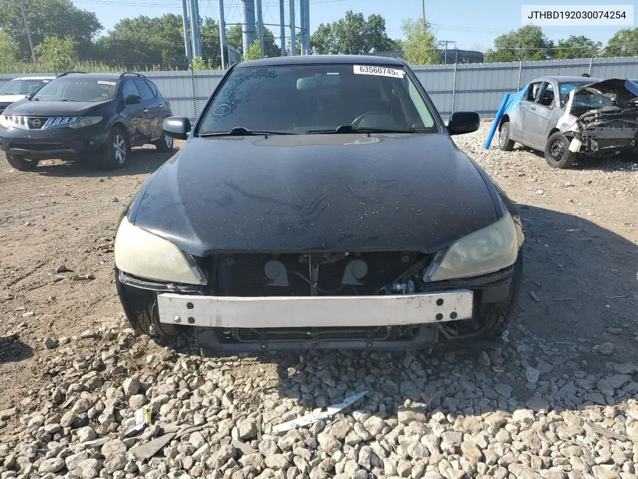 2003 Lexus Is 300 VIN: JTHBD192030074254 Lot: 63560745