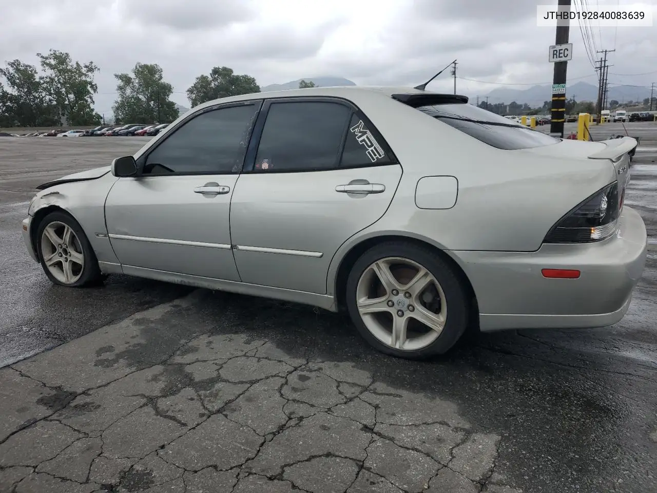 2004 Lexus Is 300 VIN: JTHBD192840083639 Lot: 55603385