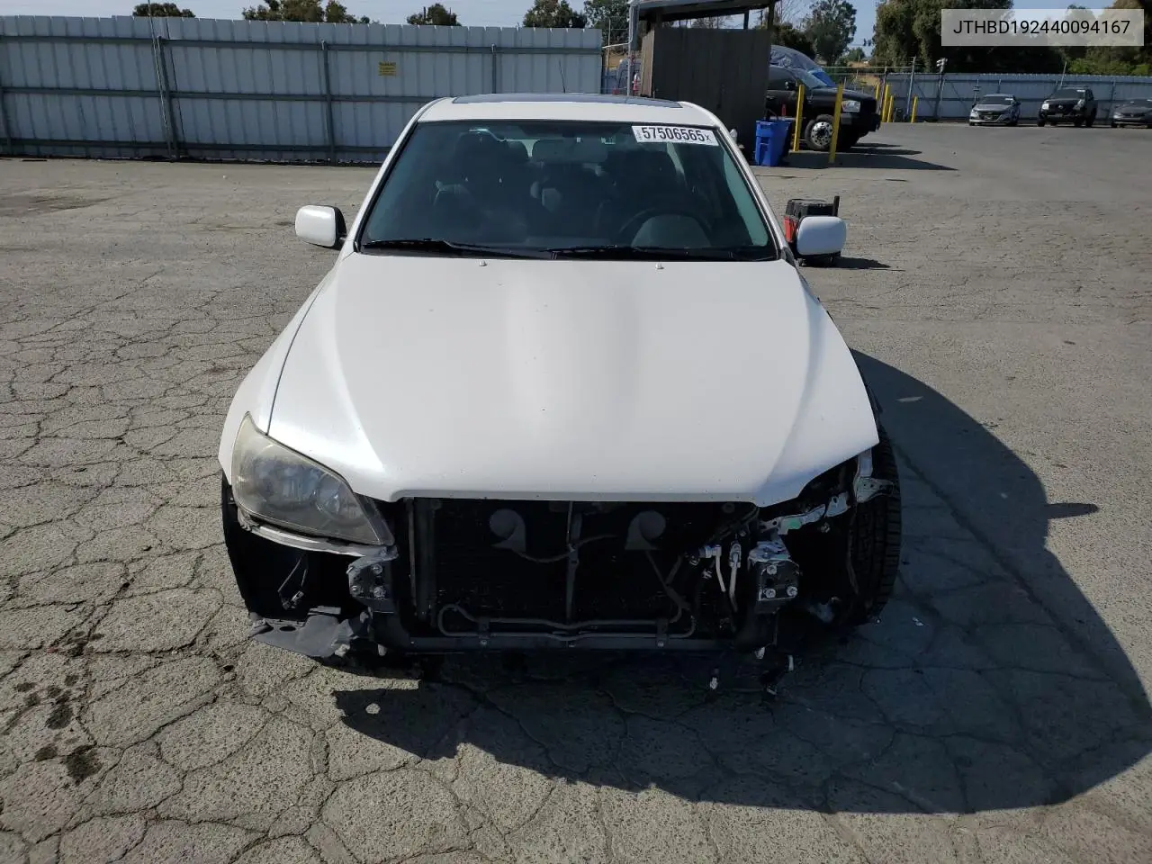 2004 Lexus Is 300 VIN: JTHBD192440094167 Lot: 57506565