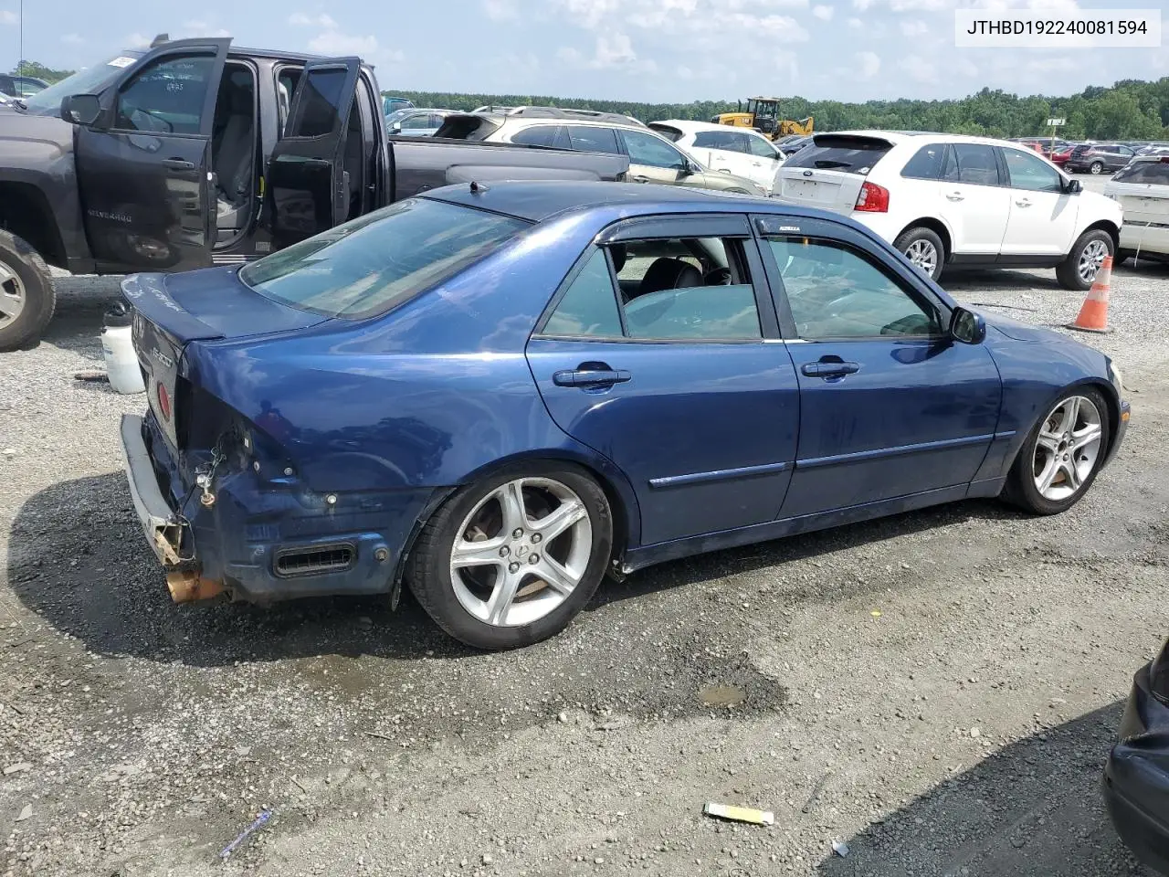 2004 Lexus Is 300 VIN: JTHBD192240081594 Lot: 59591975