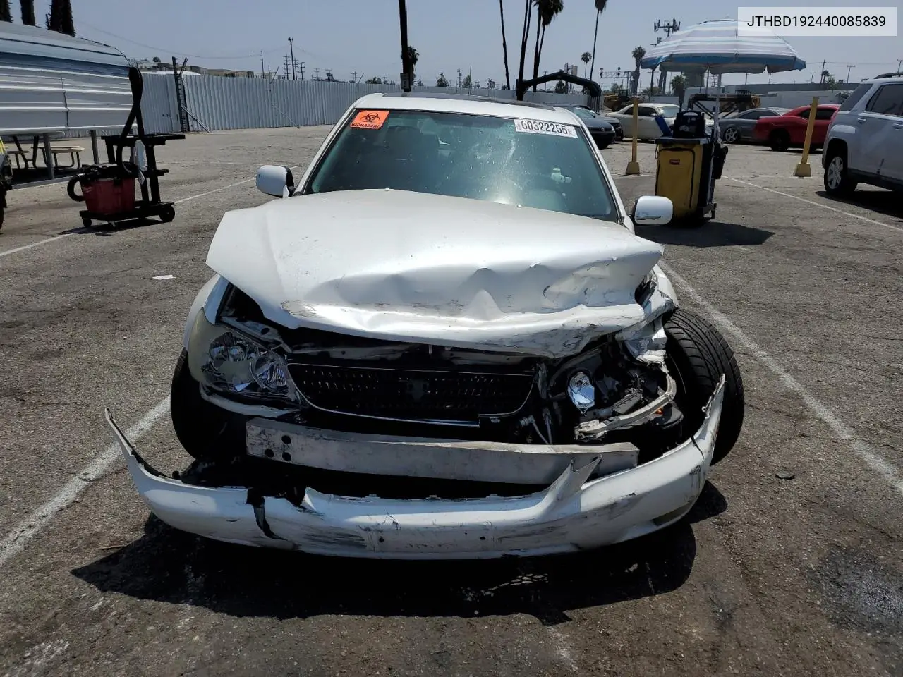 2004 Lexus Is 300 VIN: JTHBD192440085839 Lot: 60322255