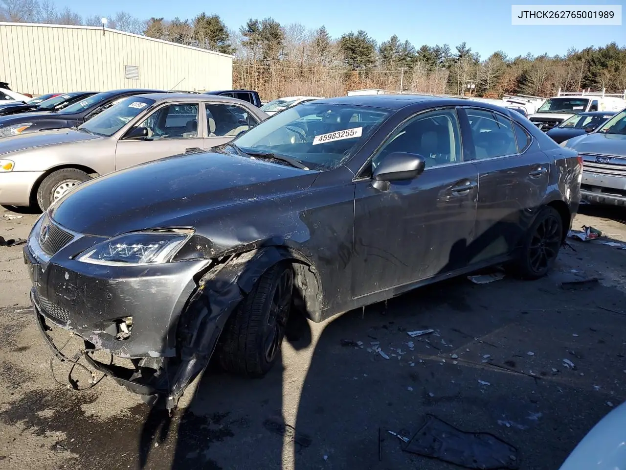 2006 Lexus Is 250 VIN: JTHCK262765001989 Lot: 45983255