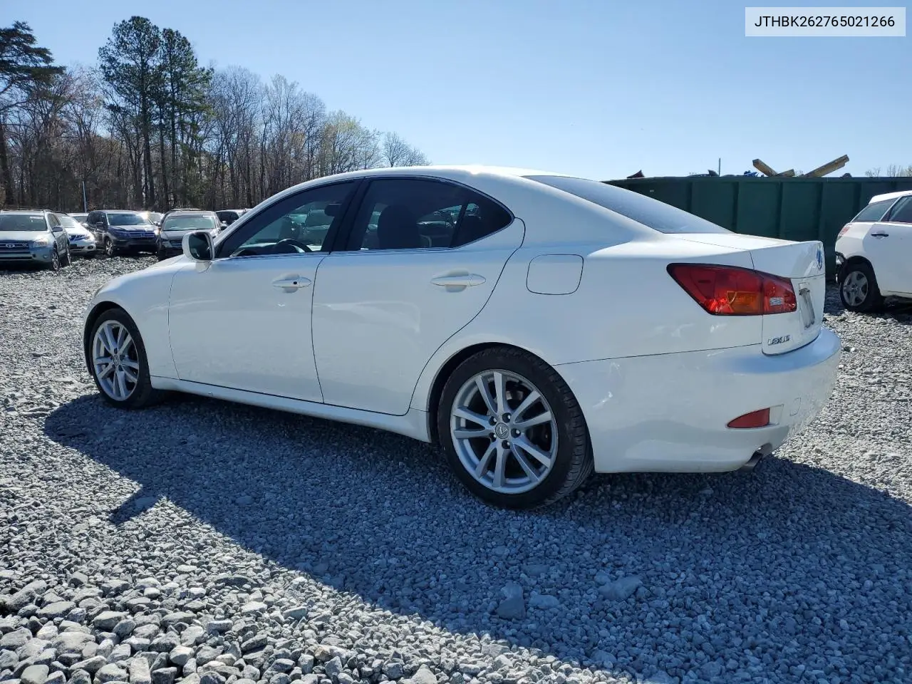 2006 Lexus Is 250 VIN: JTHBK262765021266 Lot: 50714545