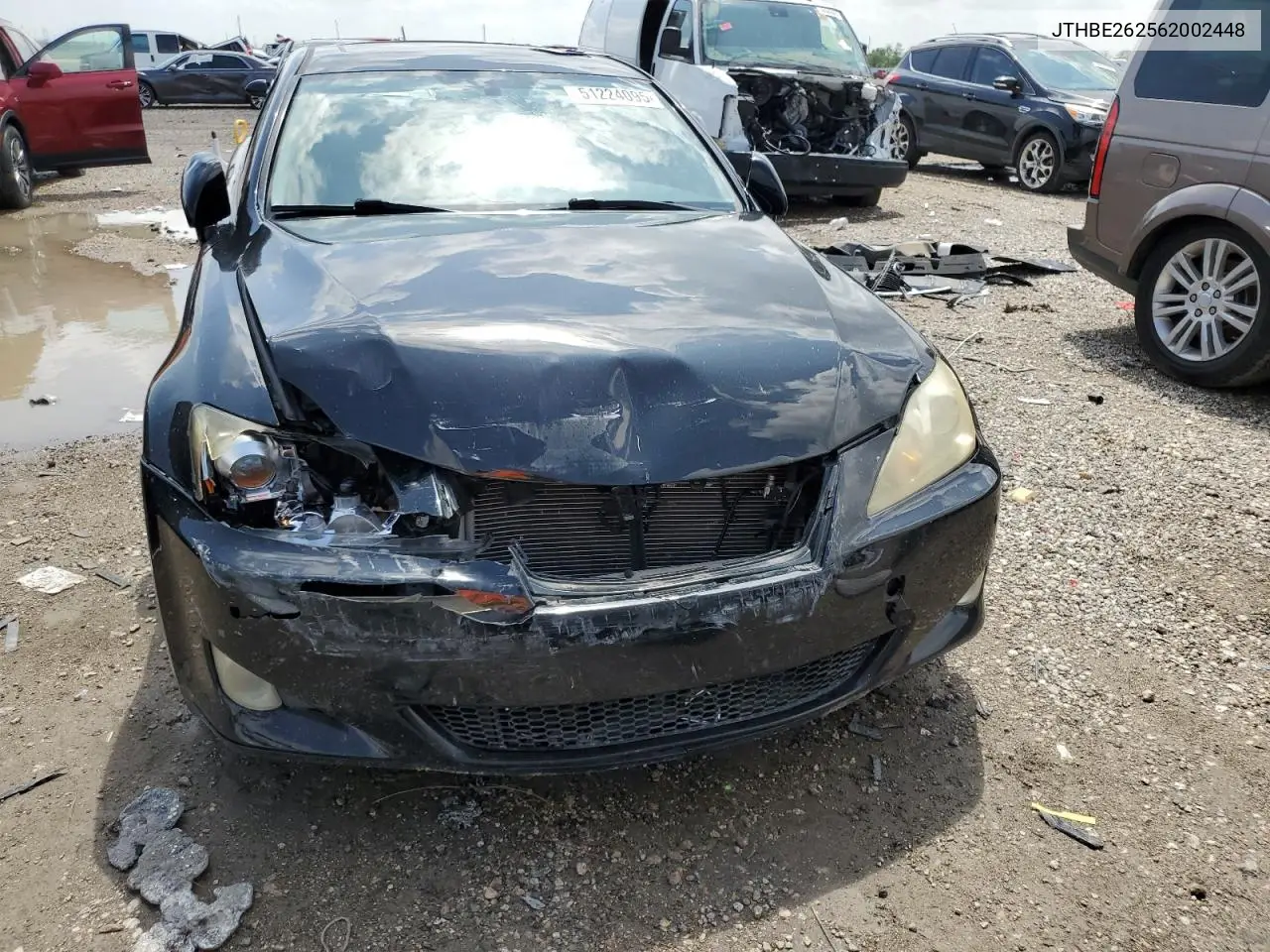2006 Lexus Is 350 VIN: JTHBE262562002448 Lot: 51224095