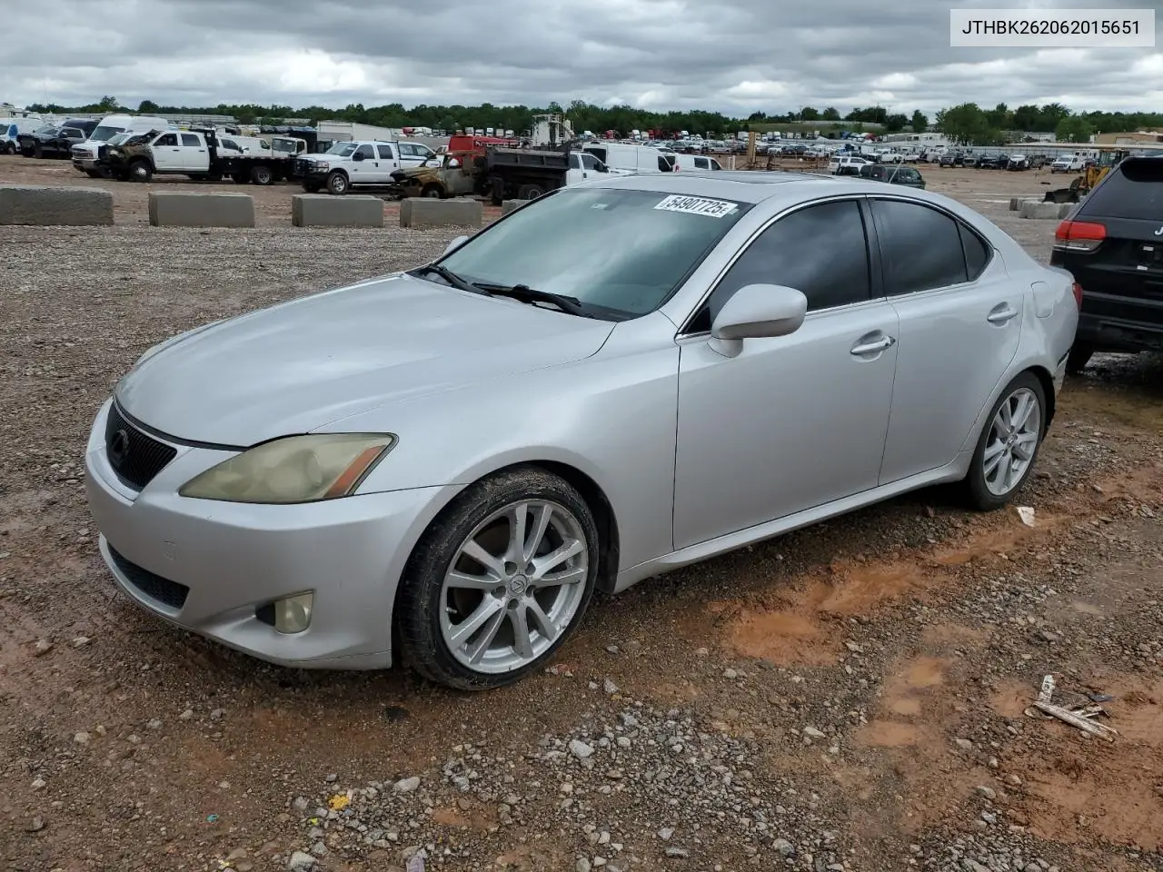 2006 Lexus Is 250 VIN: JTHBK262062015651 Lot: 54907725