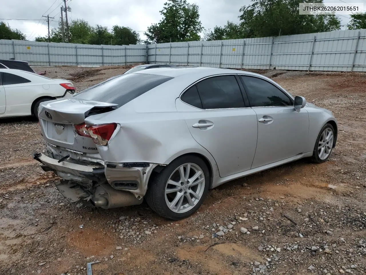 2006 Lexus Is 250 VIN: JTHBK262062015651 Lot: 54907725