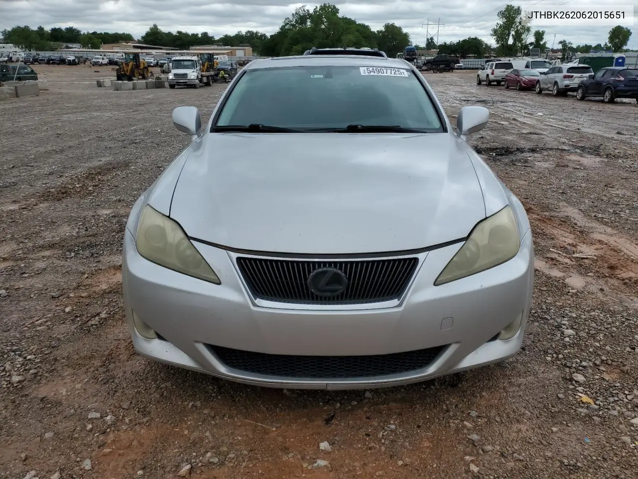2006 Lexus Is 250 VIN: JTHBK262062015651 Lot: 54907725