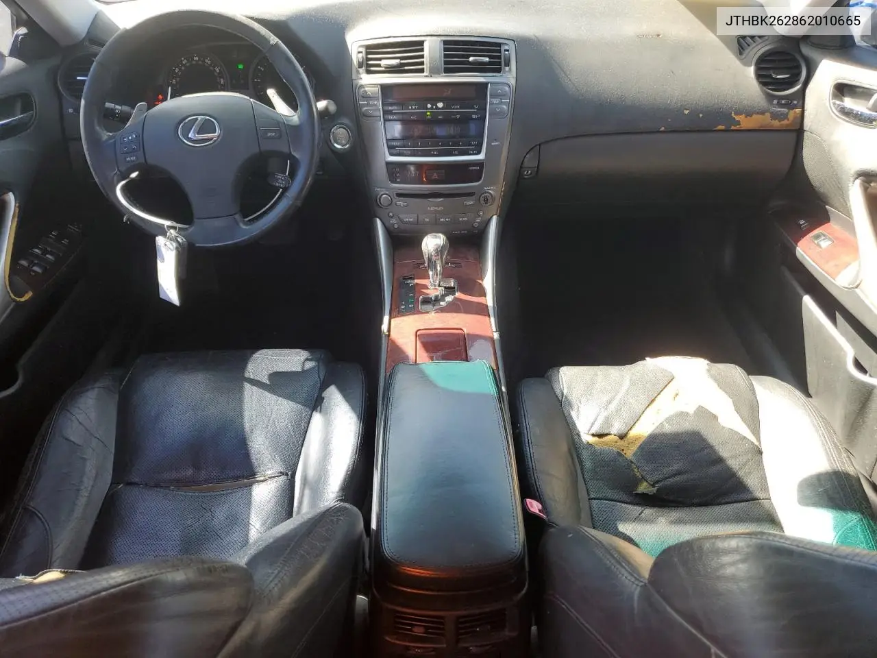 2006 Lexus Is 250 VIN: JTHBK262862010665 Lot: 56708075