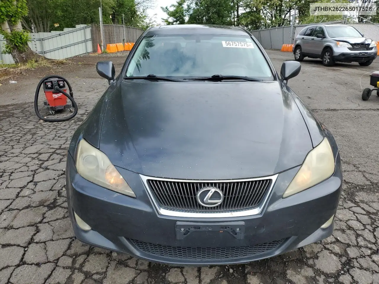 2006 Lexus Is 250 VIN: JTHBK262265017528 Lot: 56757575