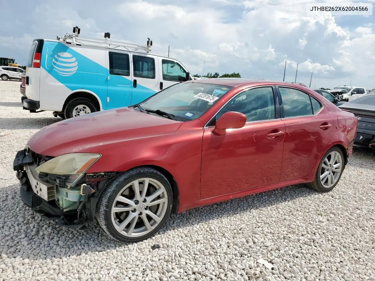 2006 Lexus Is 350 VIN: JTHBE262X62004566 Lot: 62281675