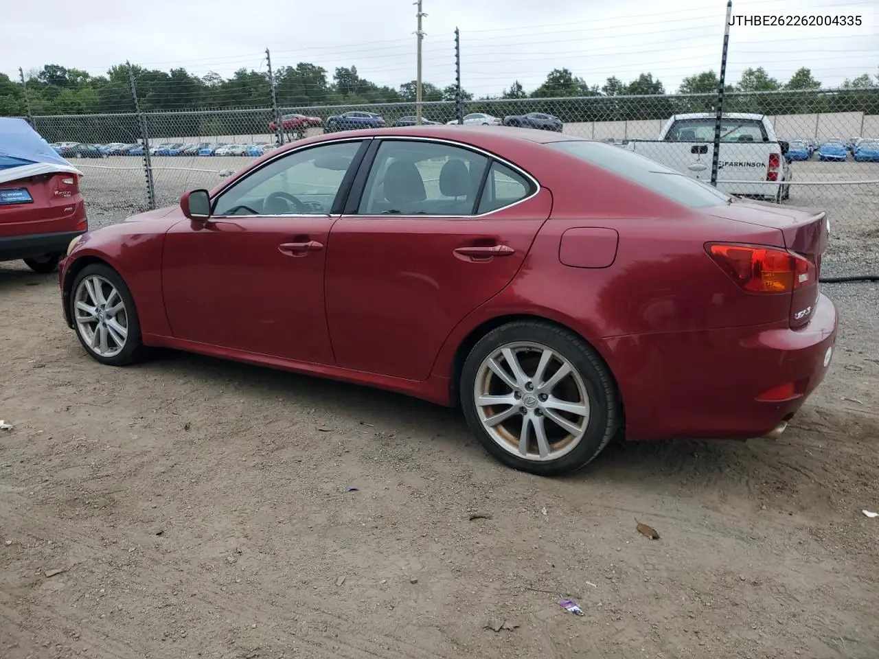 2006 Lexus Is 350 VIN: JTHBE262262004335 Lot: 62864025