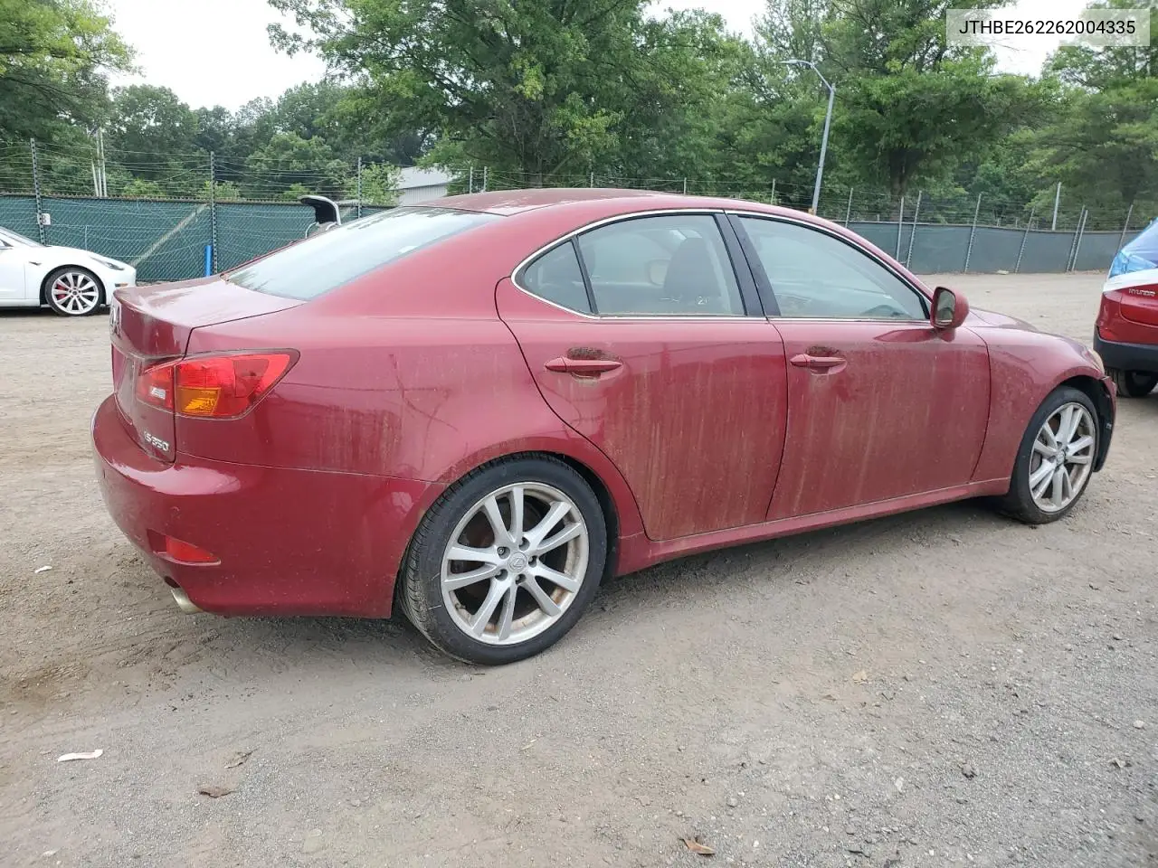 2006 Lexus Is 350 VIN: JTHBE262262004335 Lot: 62864025
