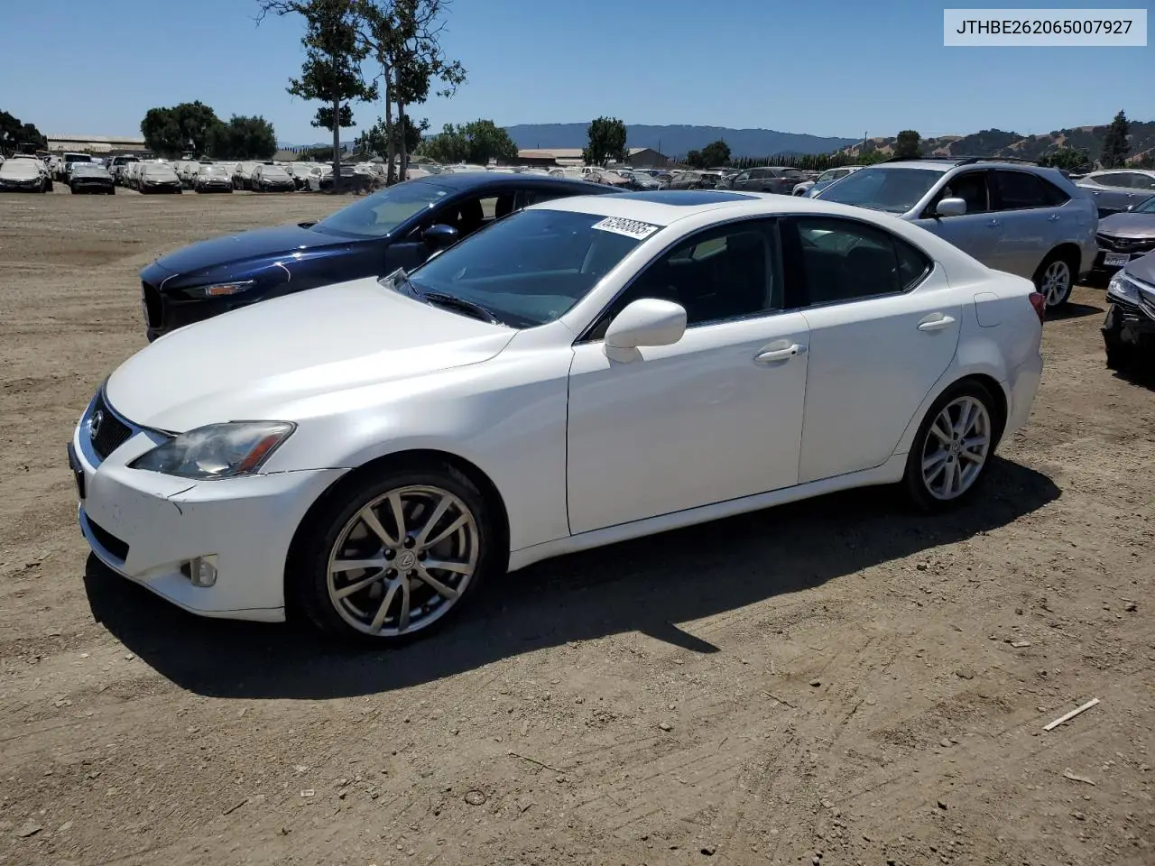 2006 Lexus Is 350 VIN: JTHBE262065007927 Lot: 62968885