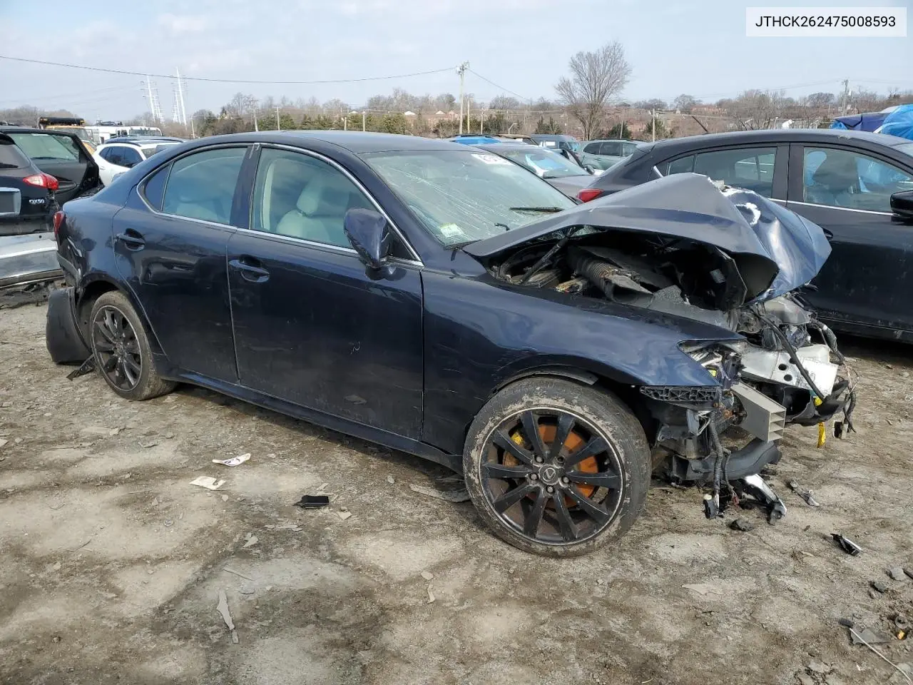 2007 Lexus Is 250 VIN: JTHCK262475008593 Lot: 43154125