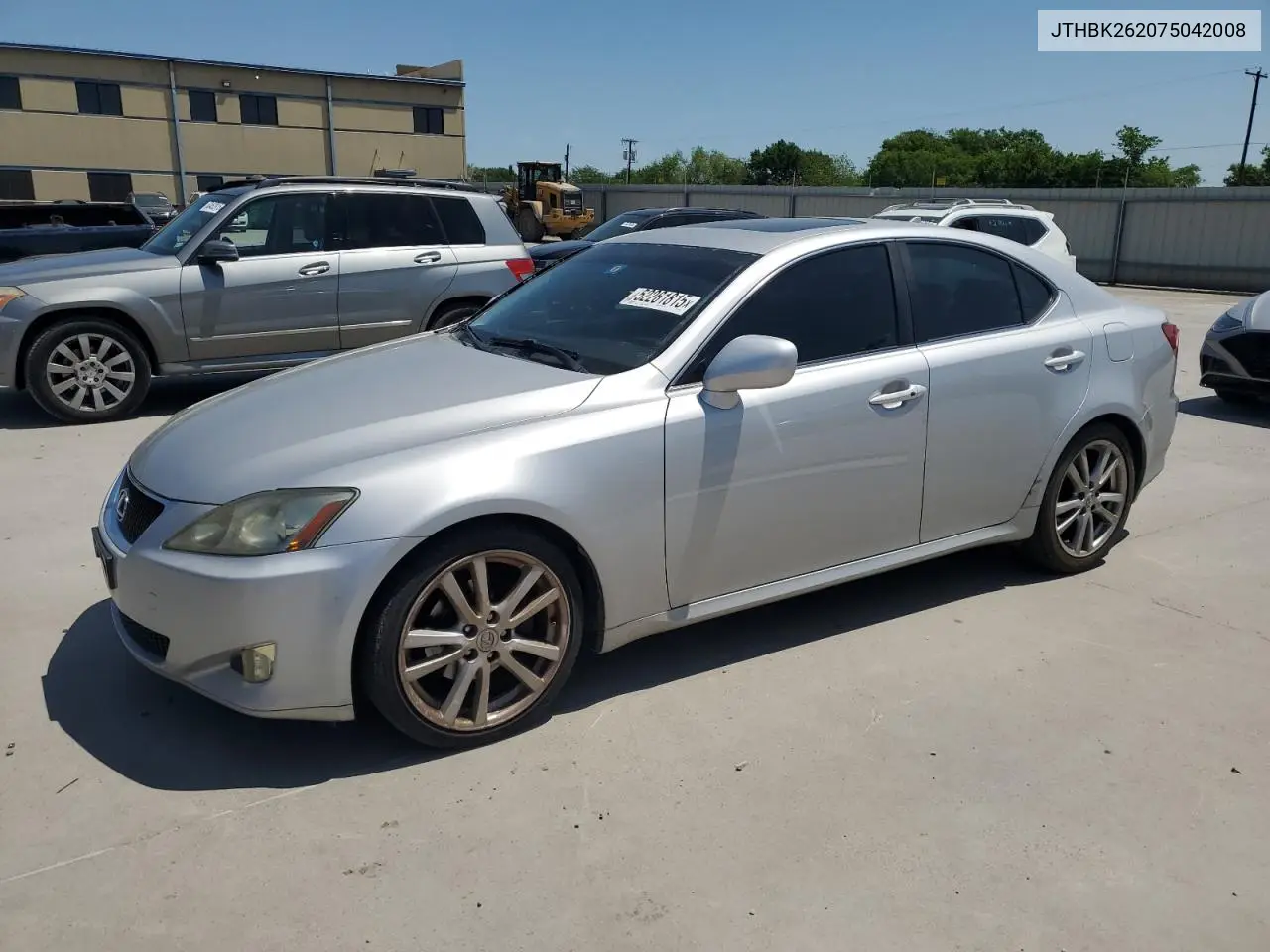 2007 Lexus Is 250 VIN: JTHBK262075042008 Lot: 52261815