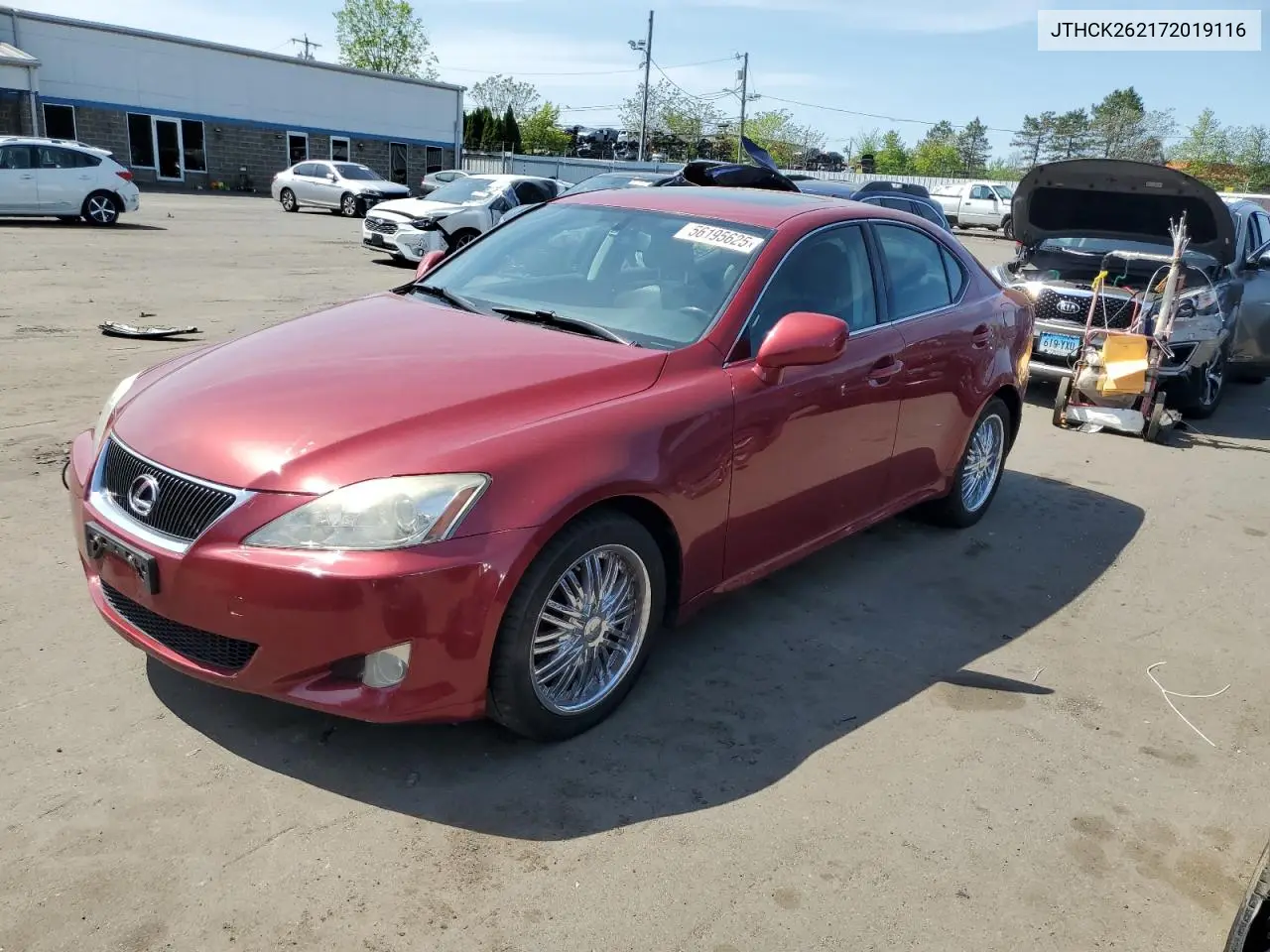 2007 Lexus Is 250 VIN: JTHCK262172019116 Lot: 56195625
