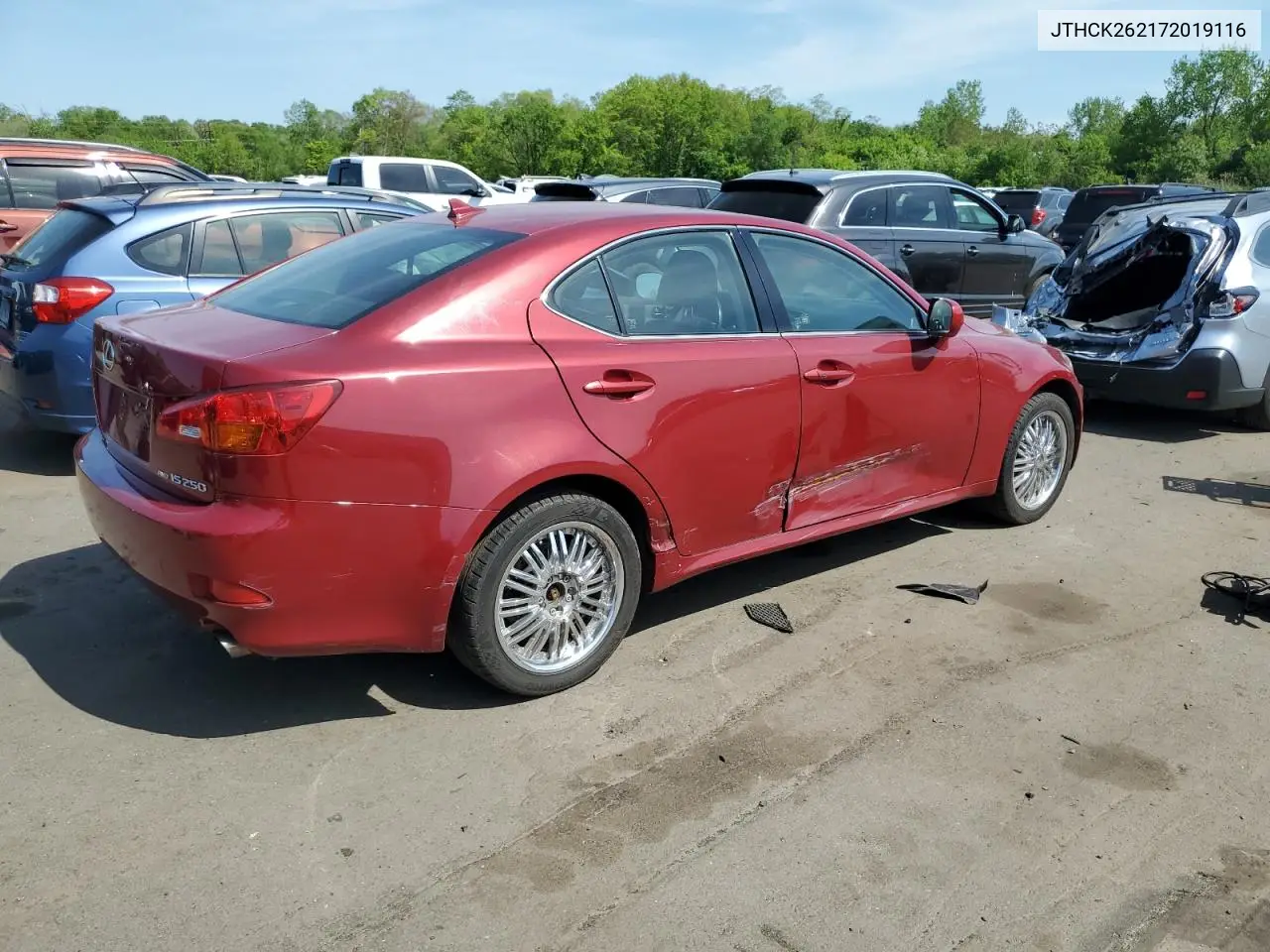 2007 Lexus Is 250 VIN: JTHCK262172019116 Lot: 56195625