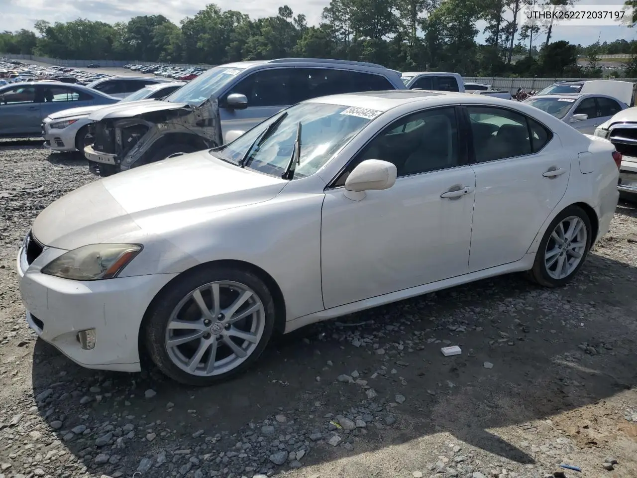 2007 Lexus Is 250 VIN: JTHBK262272037197 Lot: 56546425