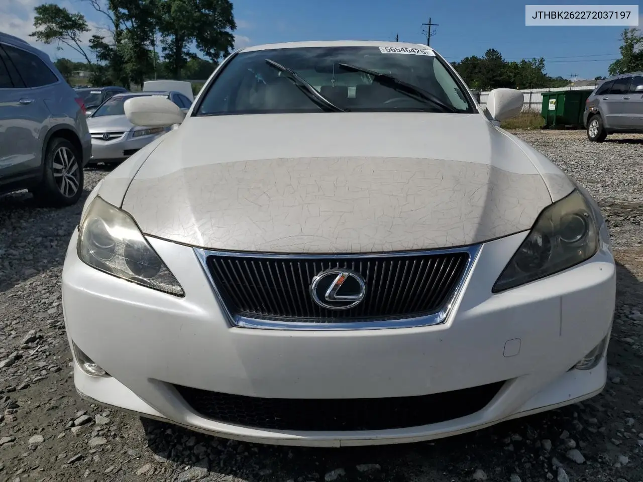 2007 Lexus Is 250 VIN: JTHBK262272037197 Lot: 56546425