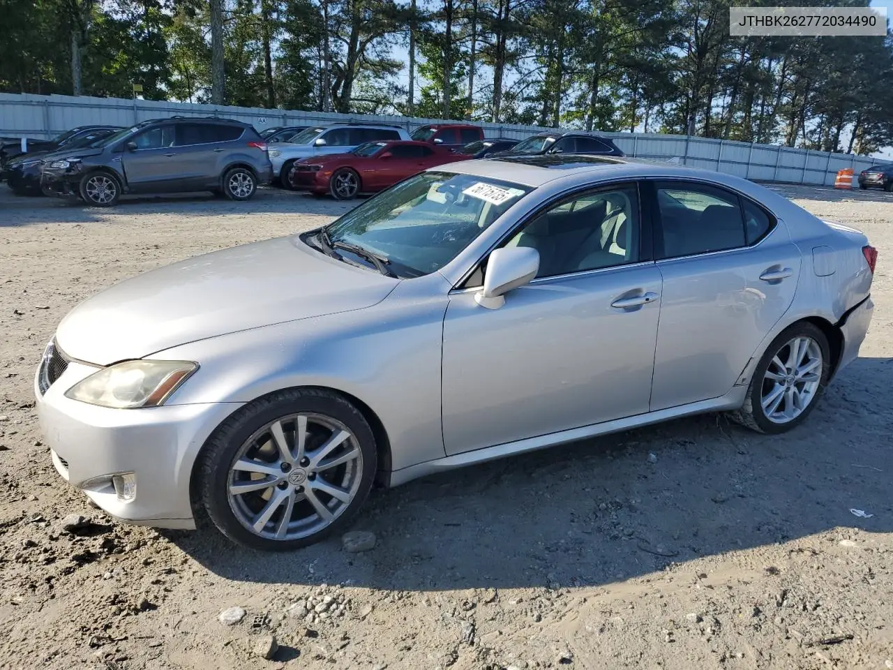 2007 Lexus Is 250 VIN: JTHBK262772034490 Lot: 56715735