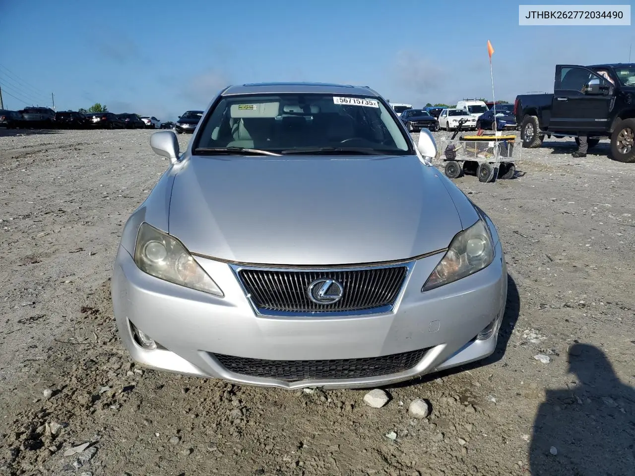 2007 Lexus Is 250 VIN: JTHBK262772034490 Lot: 56715735