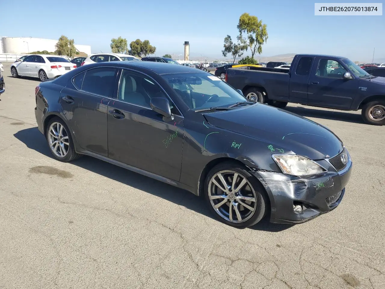 2007 Lexus Is 350 VIN: JTHBE262075013874 Lot: 56979595