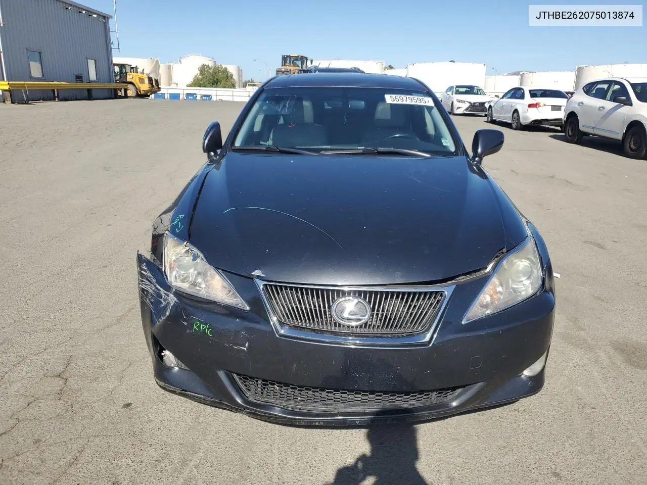 2007 Lexus Is 350 VIN: JTHBE262075013874 Lot: 56979595