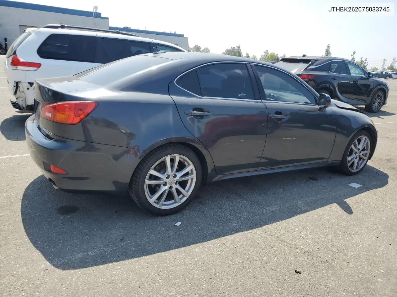 2007 Lexus Is 250 VIN: JTHBK262075033745 Lot: 61972085