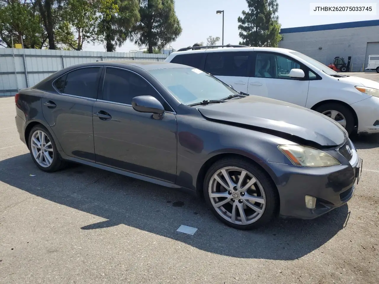 2007 Lexus Is 250 VIN: JTHBK262075033745 Lot: 61972085