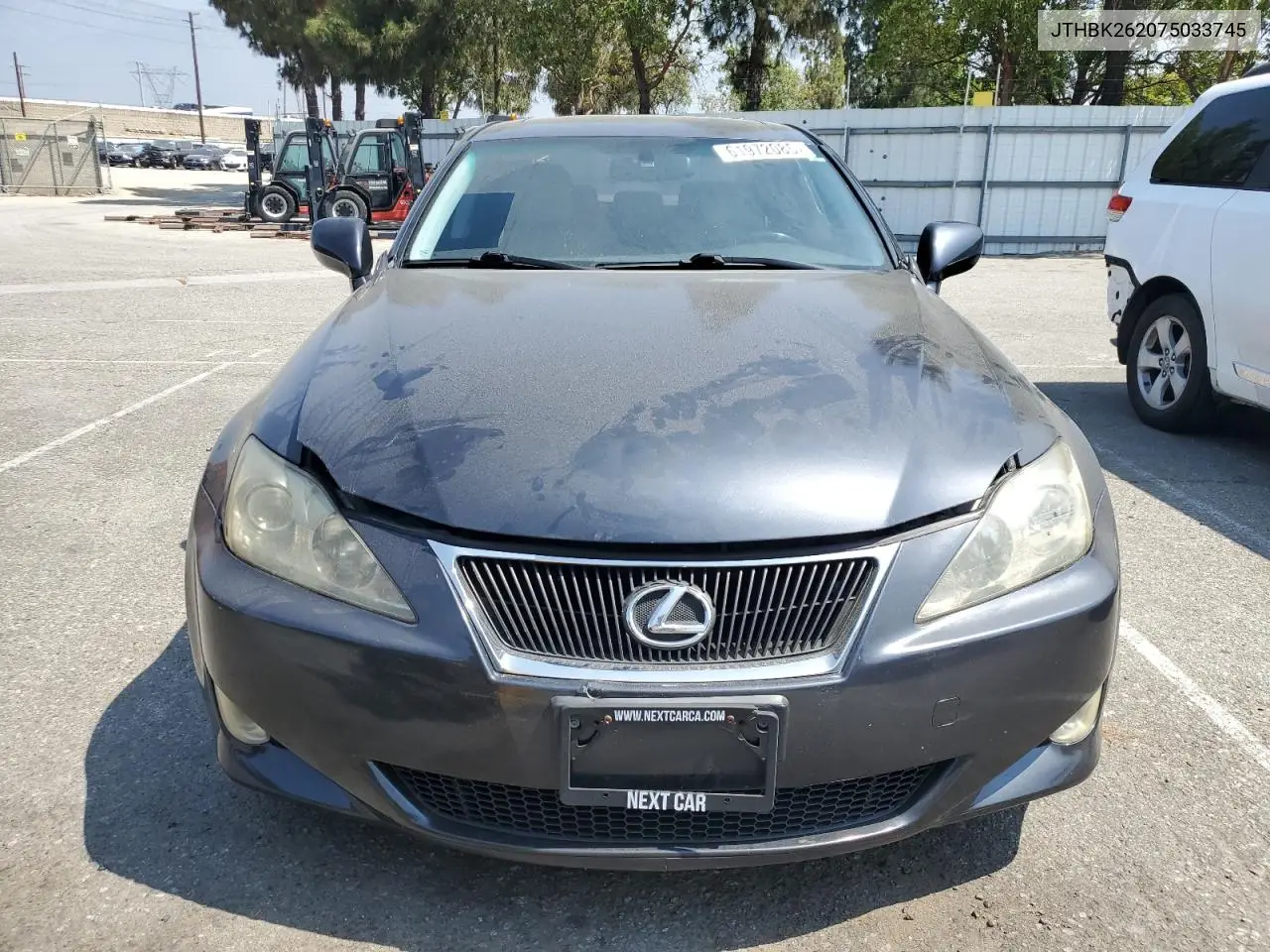 2007 Lexus Is 250 VIN: JTHBK262075033745 Lot: 61972085