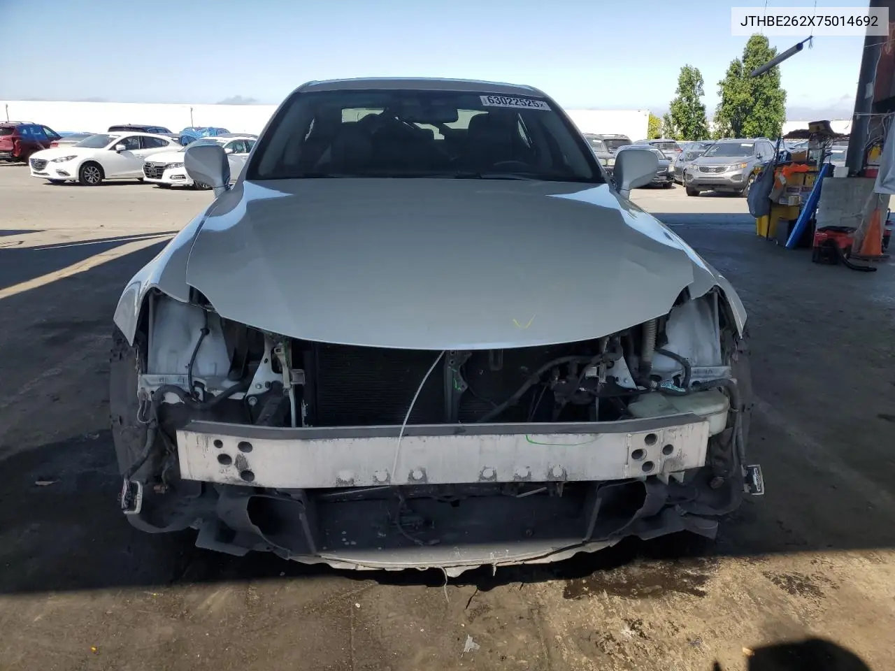 2007 Lexus Is 350 VIN: JTHBE262X75014692 Lot: 63022525