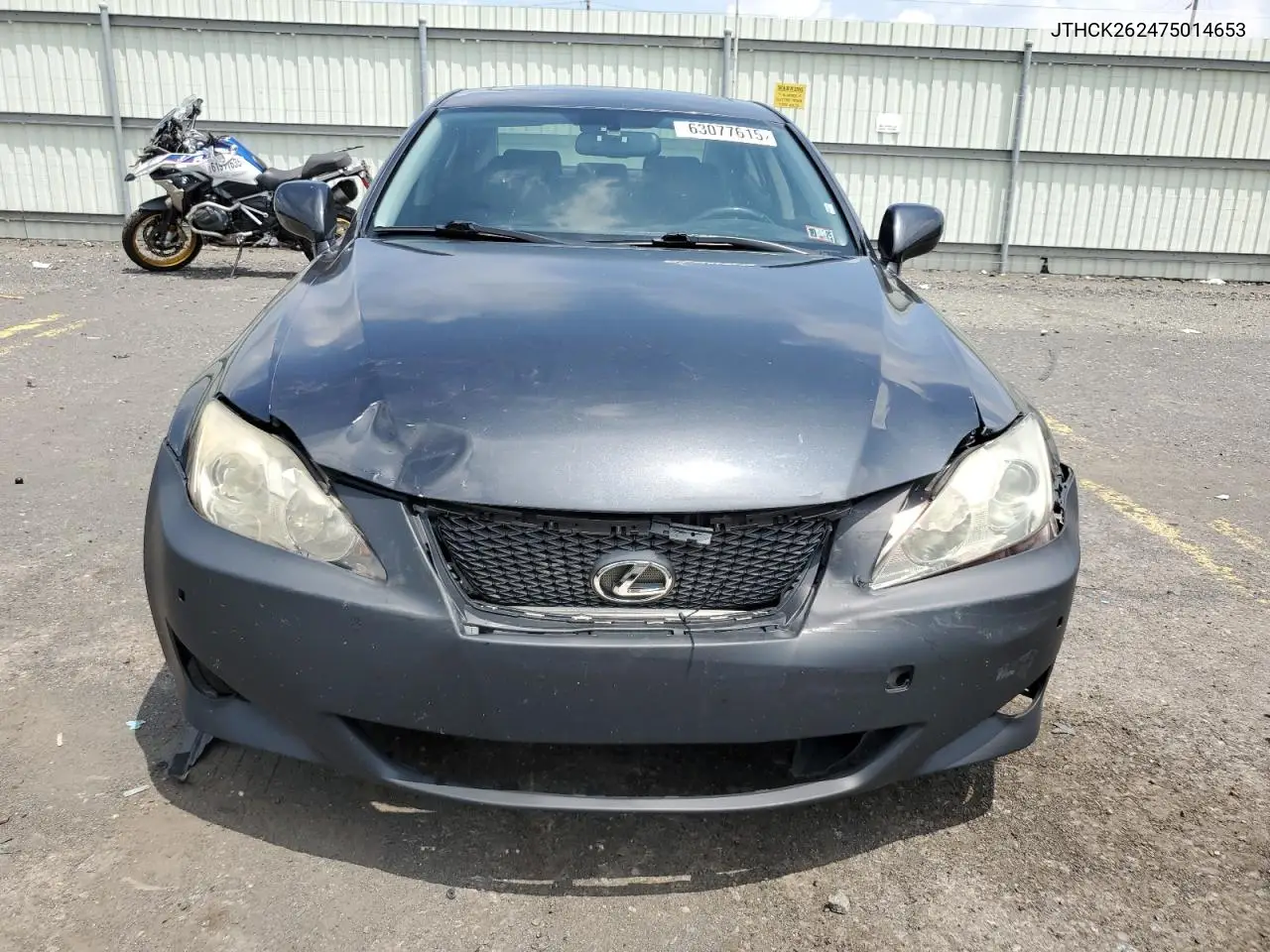 2007 Lexus Is 250 VIN: JTHCK262475014653 Lot: 63077615