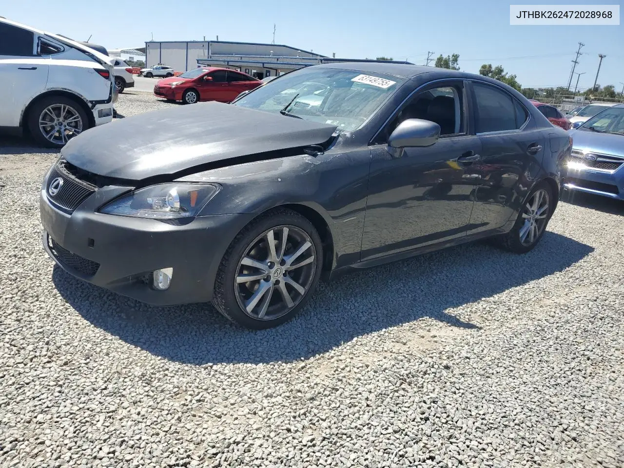 2007 Lexus Is 250 VIN: JTHBK262472028968 Lot: 63149755