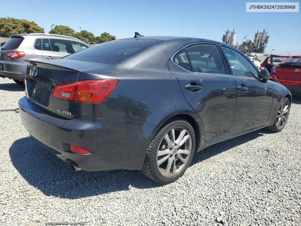 2007 Lexus Is 250 VIN: JTHBK262472028968 Lot: 63149755