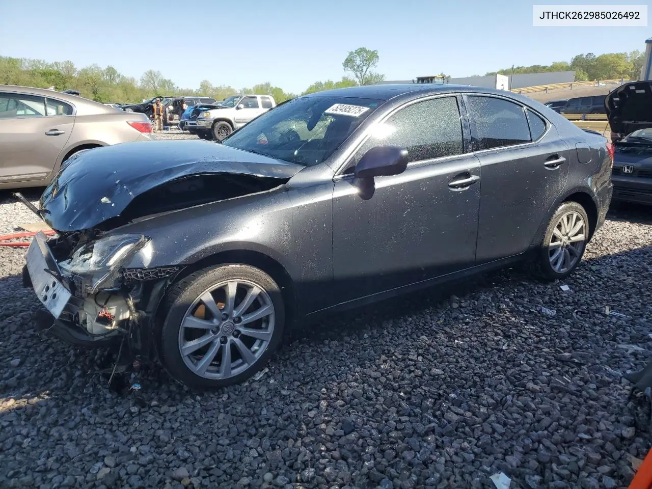 2008 Lexus Is 250 VIN: JTHCK262985026492 Lot: 52495275