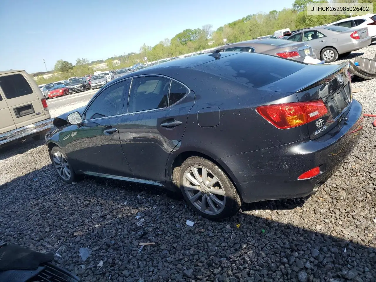 2008 Lexus Is 250 VIN: JTHCK262985026492 Lot: 52495275