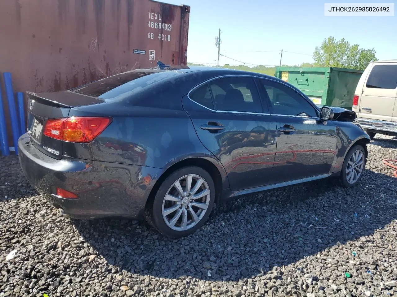 2008 Lexus Is 250 VIN: JTHCK262985026492 Lot: 52495275