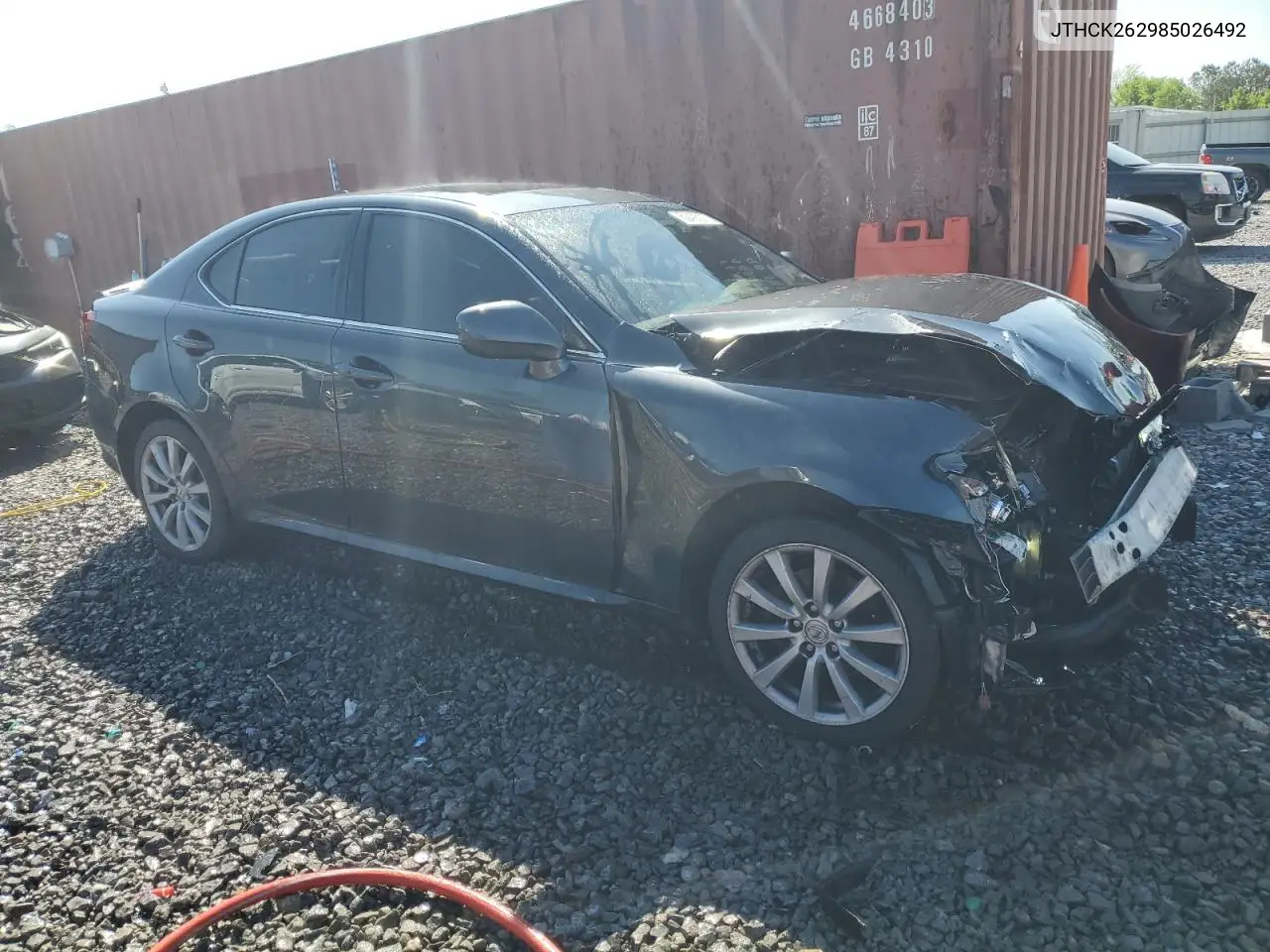 2008 Lexus Is 250 VIN: JTHCK262985026492 Lot: 52495275