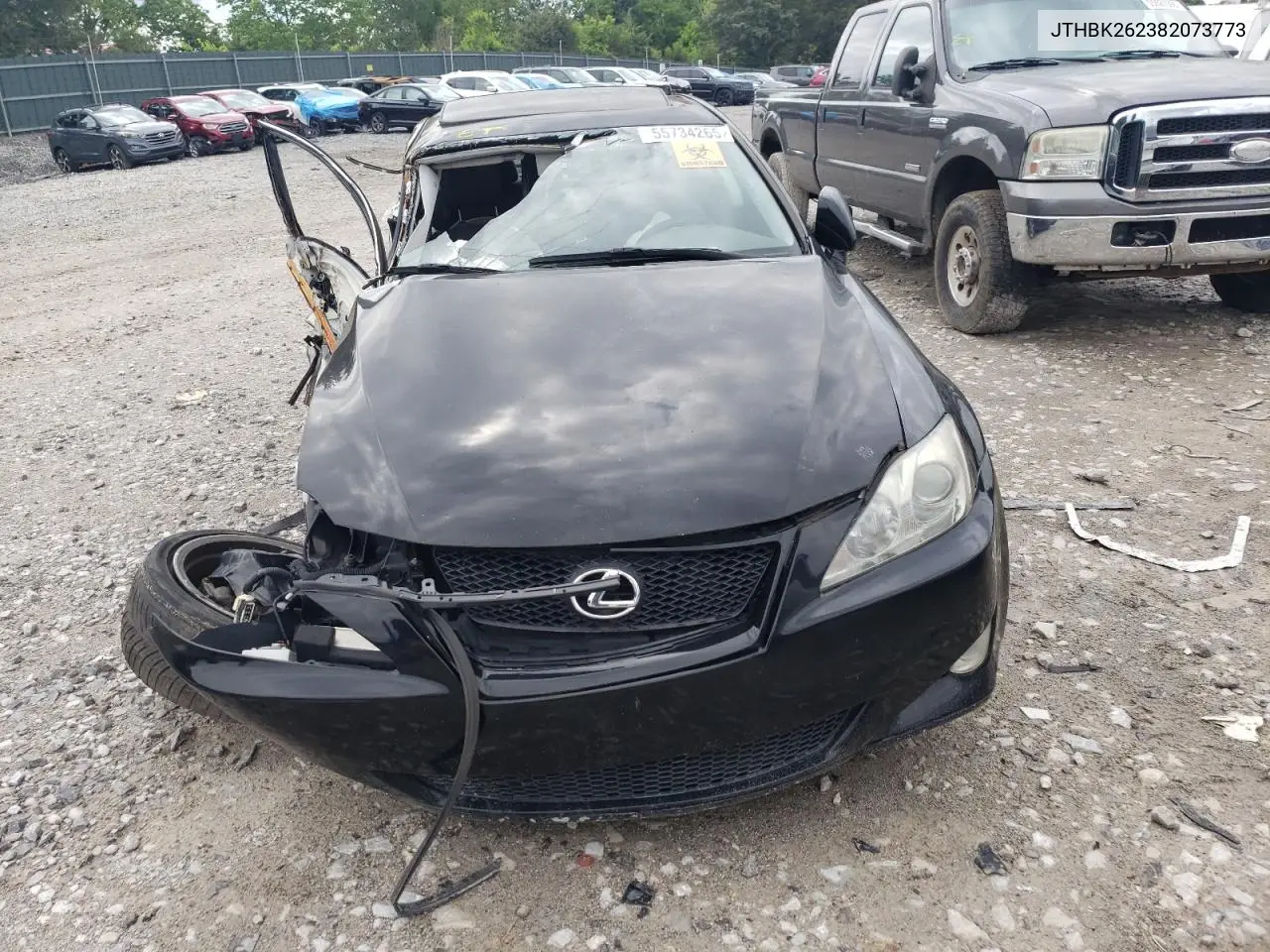2008 Lexus Is 250 VIN: JTHBK262382073773 Lot: 55734265