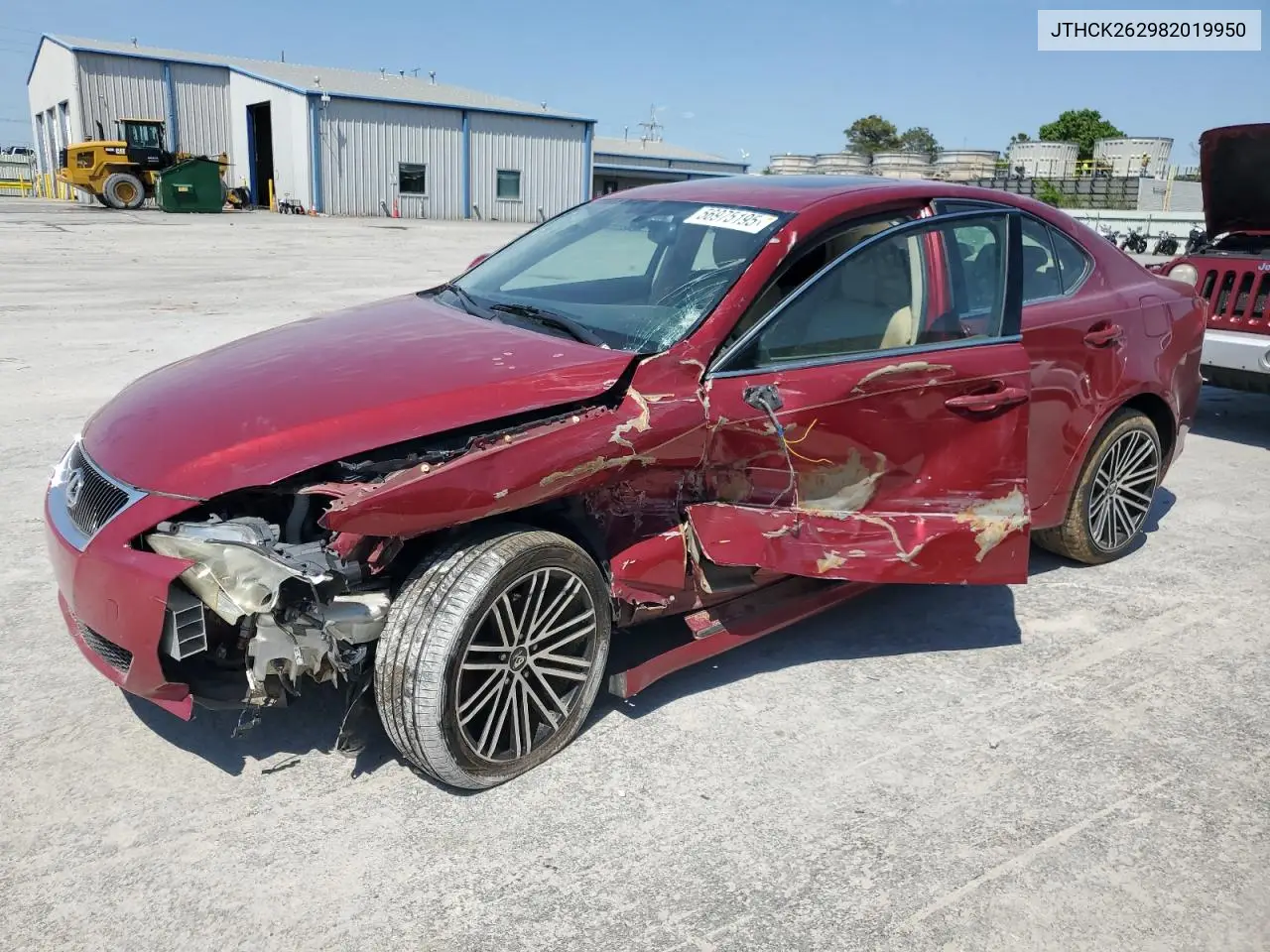 2008 Lexus Is 250 VIN: JTHCK262982019950 Lot: 56975195