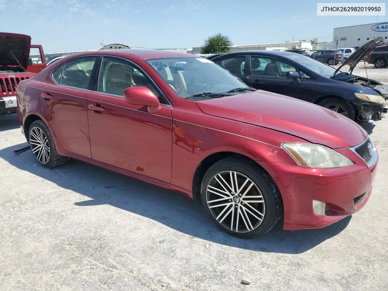 2008 Lexus Is 250 VIN: JTHCK262982019950 Lot: 56975195