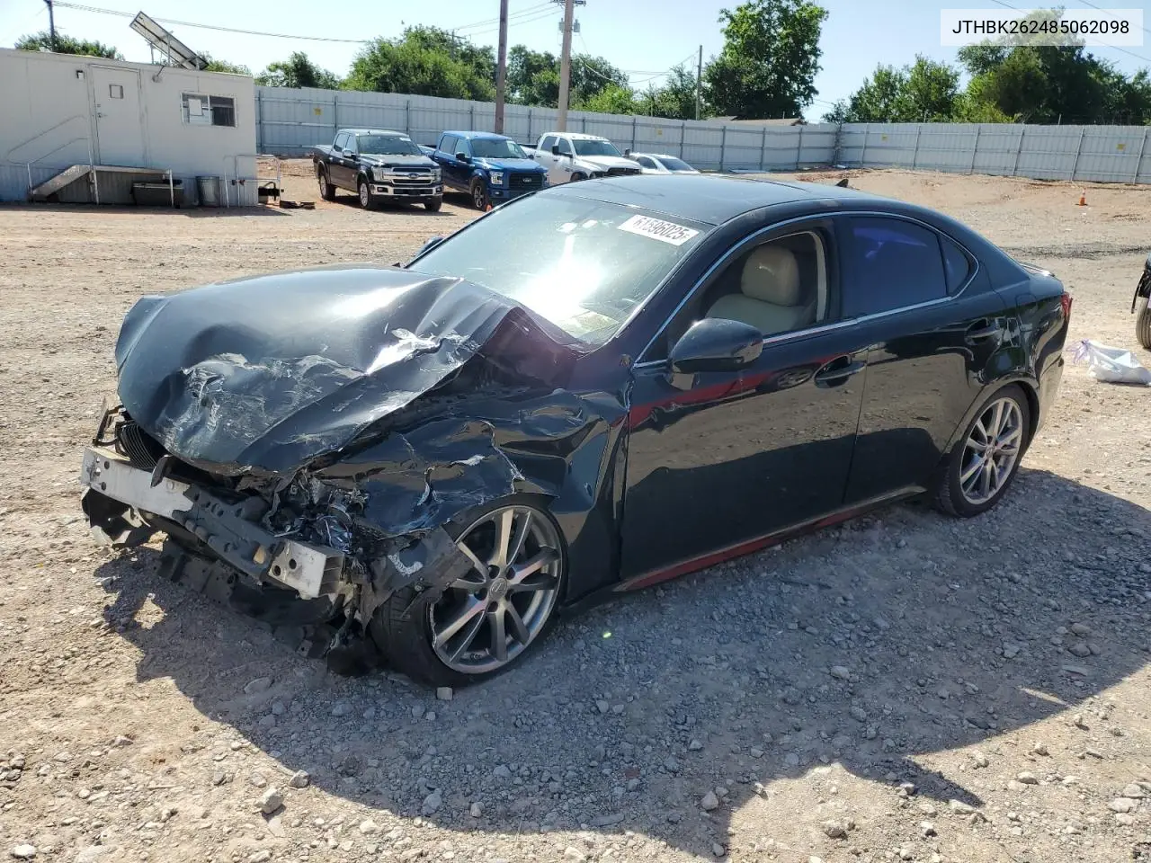 2008 Lexus Is 250 VIN: JTHBK262485062098 Lot: 61596025