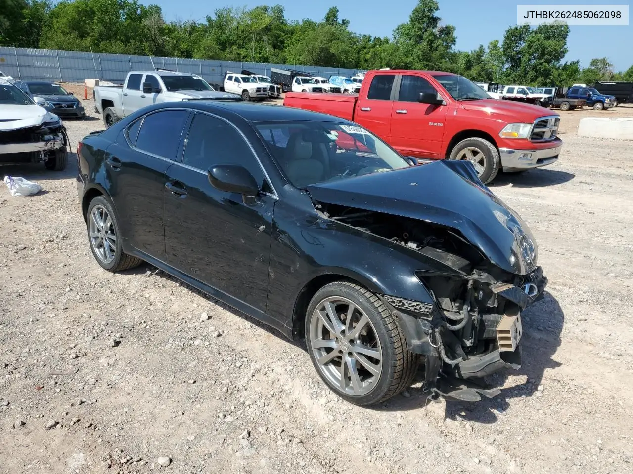 2008 Lexus Is 250 VIN: JTHBK262485062098 Lot: 61596025