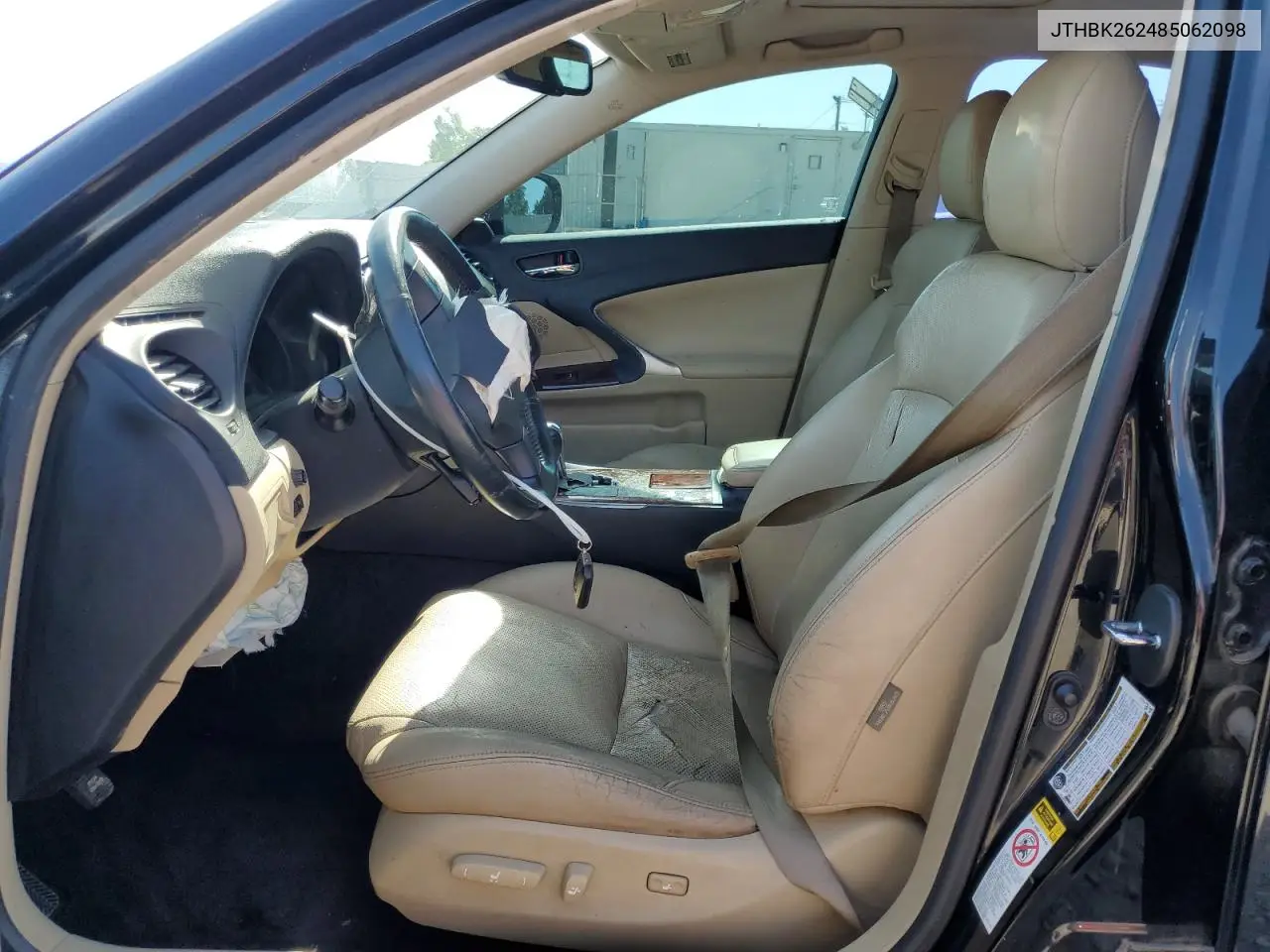 2008 Lexus Is 250 VIN: JTHBK262485062098 Lot: 61596025