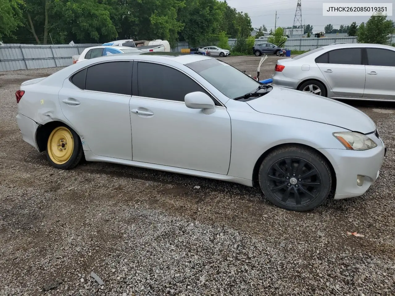 2008 Lexus Is 250 VIN: JTHCK262085019351 Lot: 62059585
