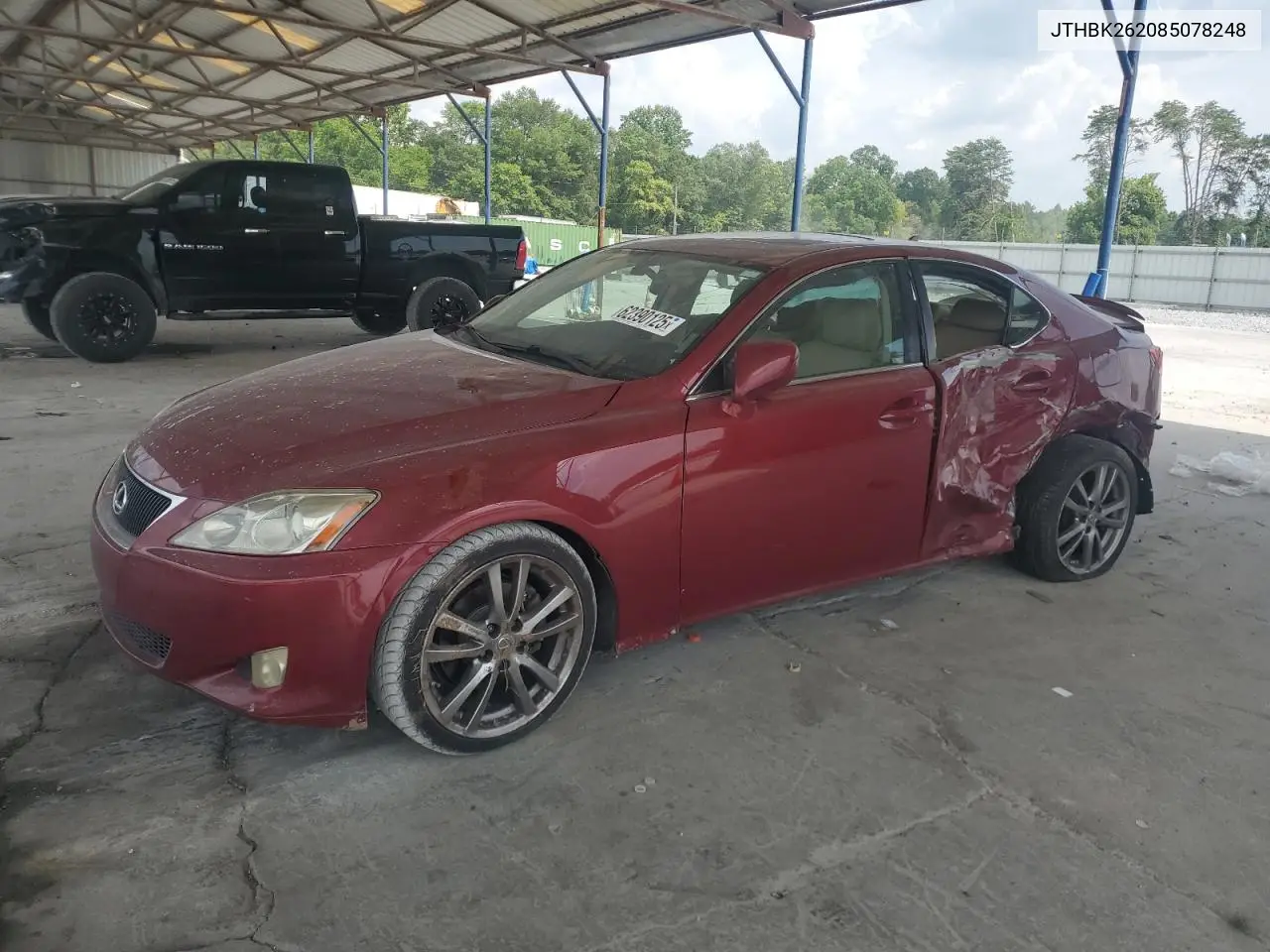 2008 Lexus Is 250 VIN: JTHBK262085078248 Lot: 62390125