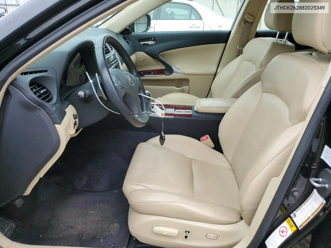 2008 Lexus Is 250 VIN: JTHCK262882025349 Lot: 62878415