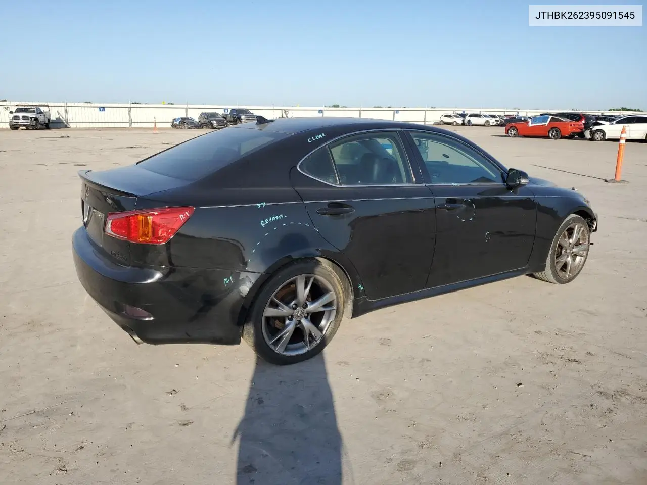 2009 Lexus Is 250 VIN: JTHBK262395091545 Lot: 51756405