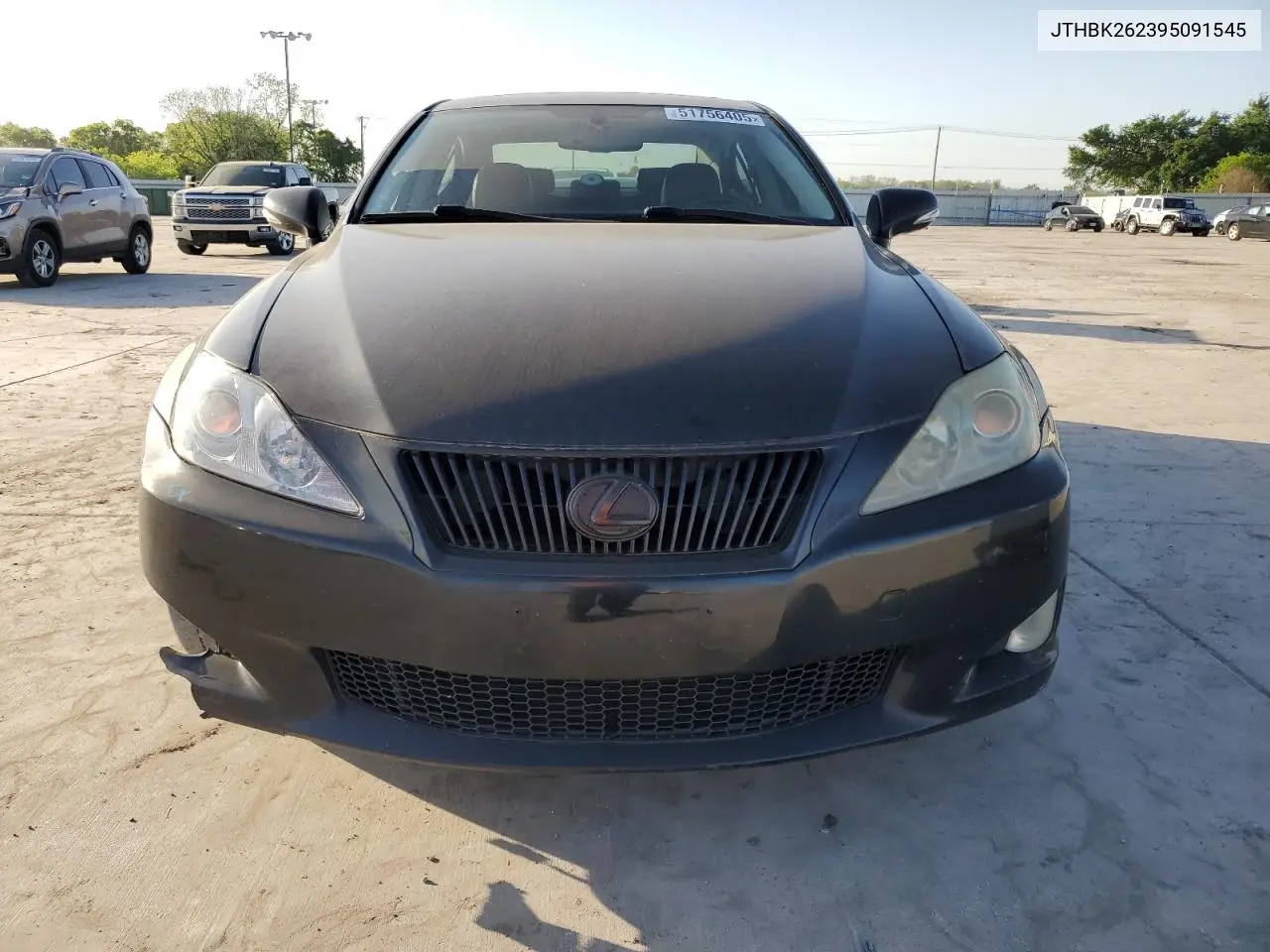 2009 Lexus Is 250 VIN: JTHBK262395091545 Lot: 51756405