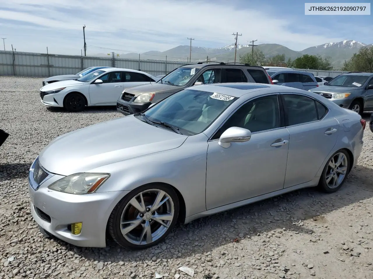 2009 Lexus Is 250 VIN: JTHBK262192090797 Lot: 56572185